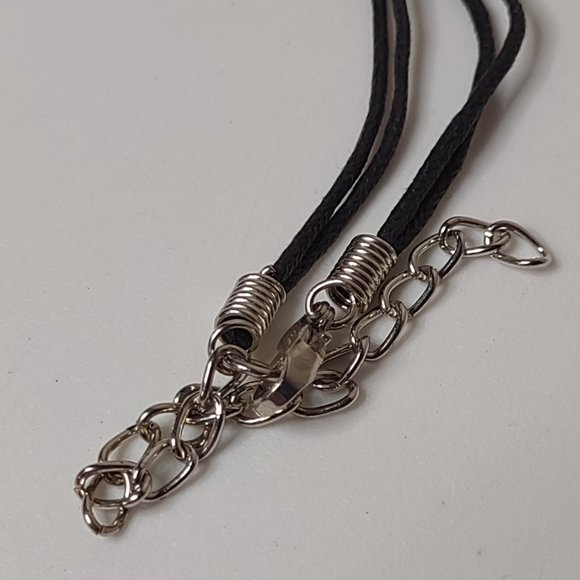 Set Of 3 Colorful Glass Teardrop Shaped Pendant Necklaces 20 Inches Long - Picture 9 of 15